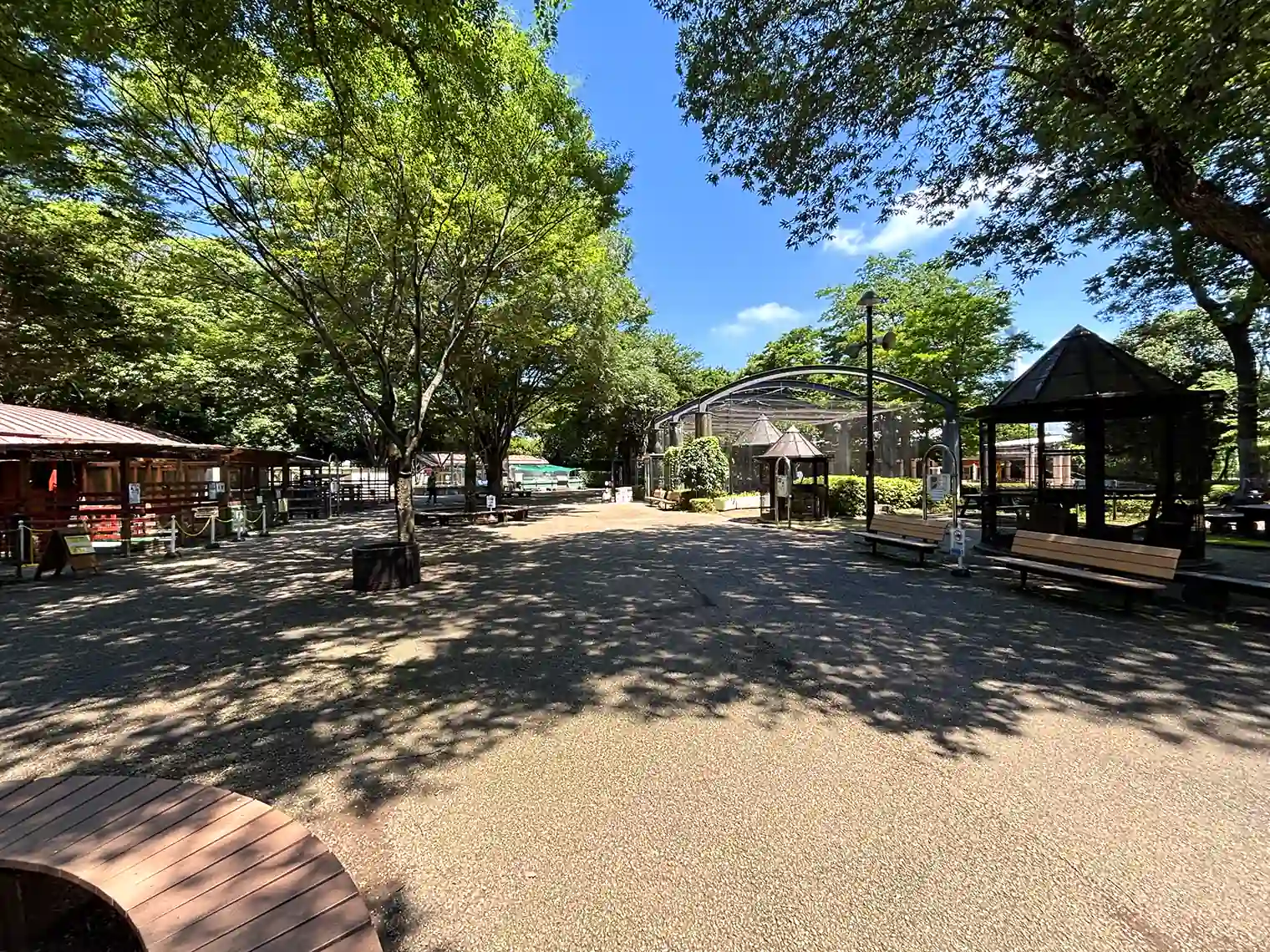 ぷりもふれあい動物園内