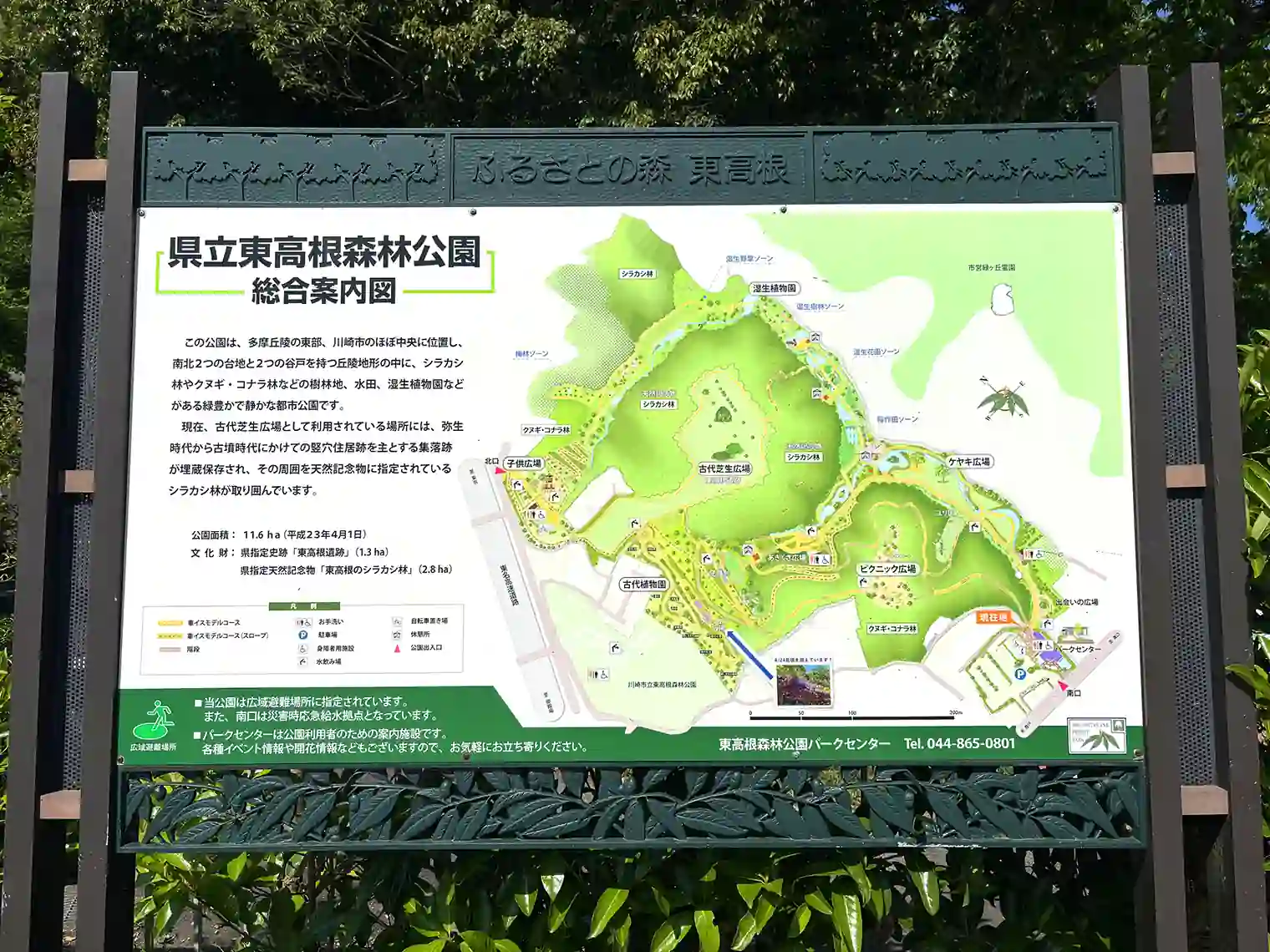東高根森林公園マップ
