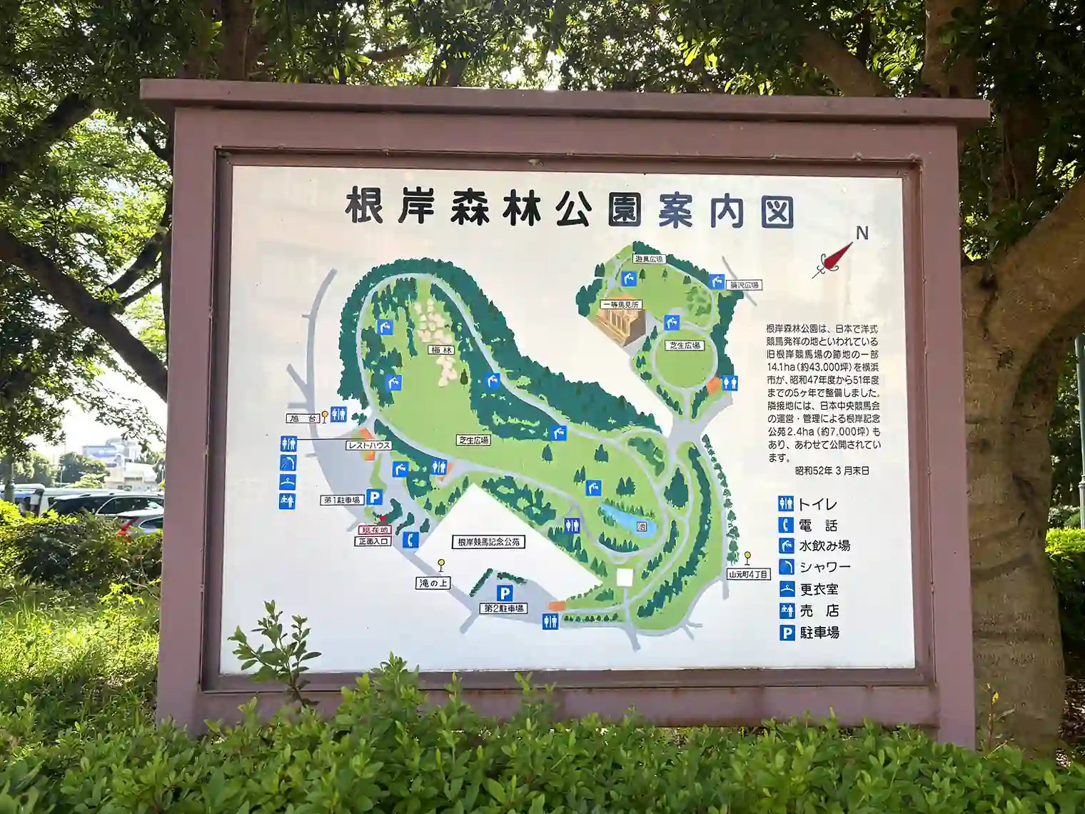 根岸森林公園マップ