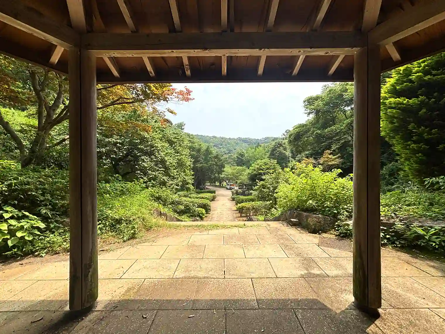 庭園植物園の東屋