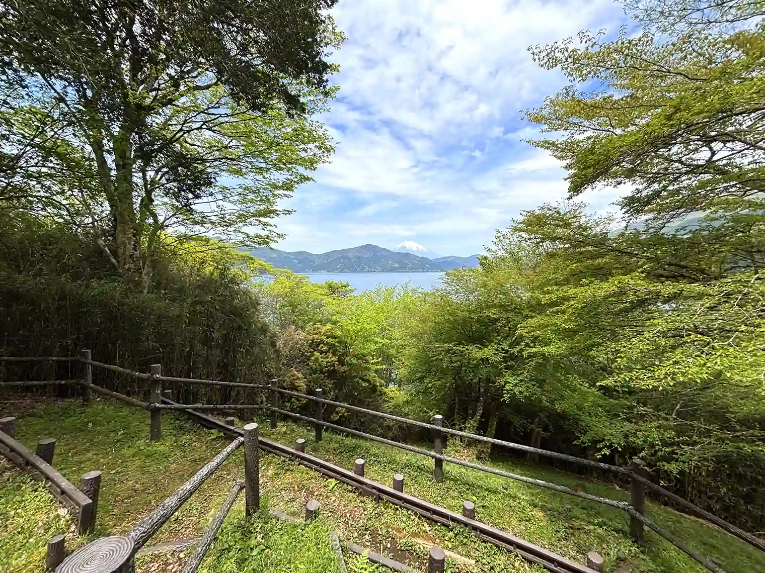 至る所にある展望場所