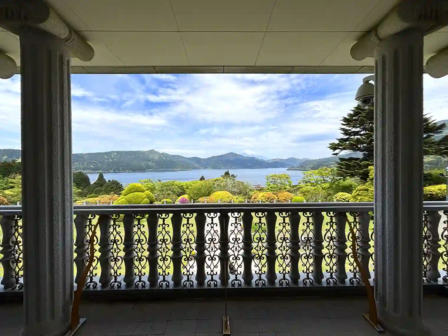 湖畔展望館2階からの展望
