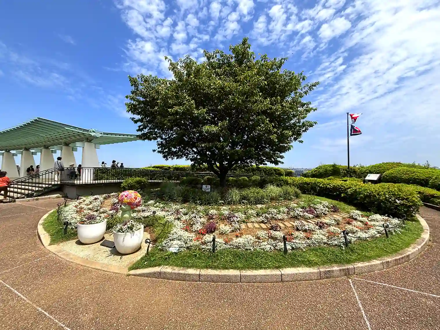 展望台横の花壇