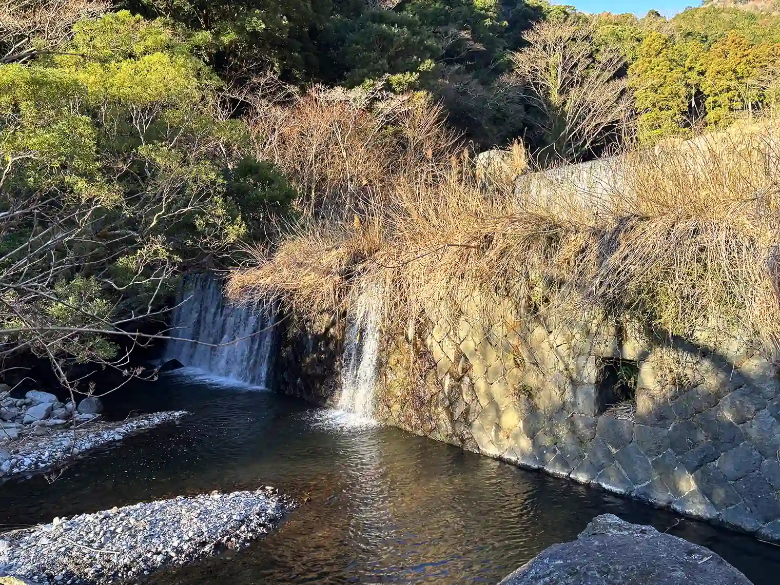 新﨑川の堰堤